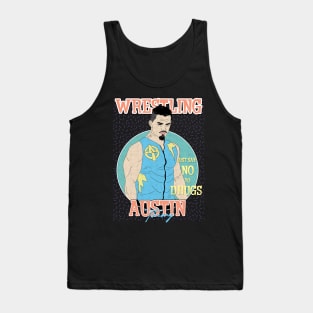 Artwork Austin Theory Wrestling Aesthetic  // Just Say No To Drugs Tank Top